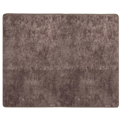 vidaXL Rug Runner MARSA Grey 80 x 100 cm Polyester and PVC