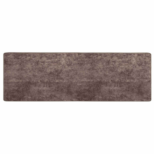 vidaXL Rug Runner MARSA Grey 80 x 250 cm Polyester and PVC