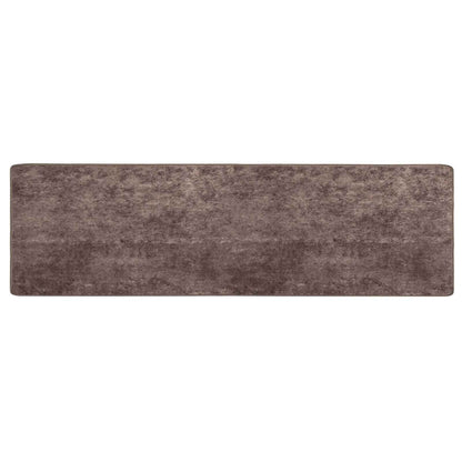 vidaXL Rug Runner MARSA Grey 80 x 350 cm Polyester and PVC