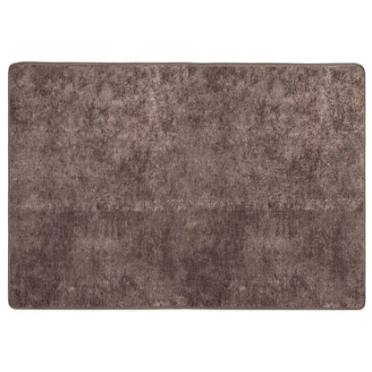 vidaXL Rug Runner MARSA Grey 100 x 150 cm Polyester and PVC
