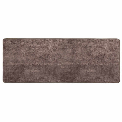 vidaXL Rug Runner MARSA Grey 100 x 250 cm Polyester and PVC