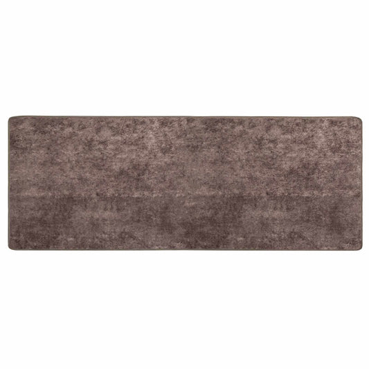 vidaXL Rug Runner MARSA Grey 100 x 250 cm Polyester and PVC