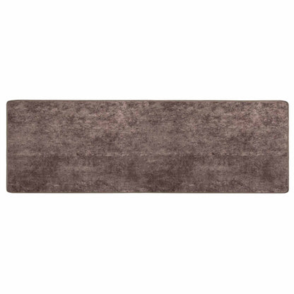 vidaXL Rug Runner MARSA Grey 100 x 300 cm Polyester and PVC