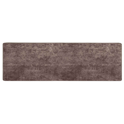vidaXL Rug Runner MARSA Grey 100 x 350 cm Polyester and PVC
