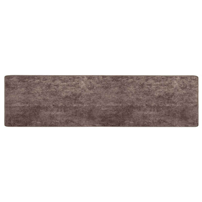 vidaXL Rug Runner MARSA Grey 100 x 400 cm Polyester and PVC