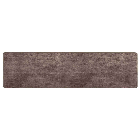 vidaXL Rug Runner MARSA Grey 100 x 400 cm Polyester and PVC