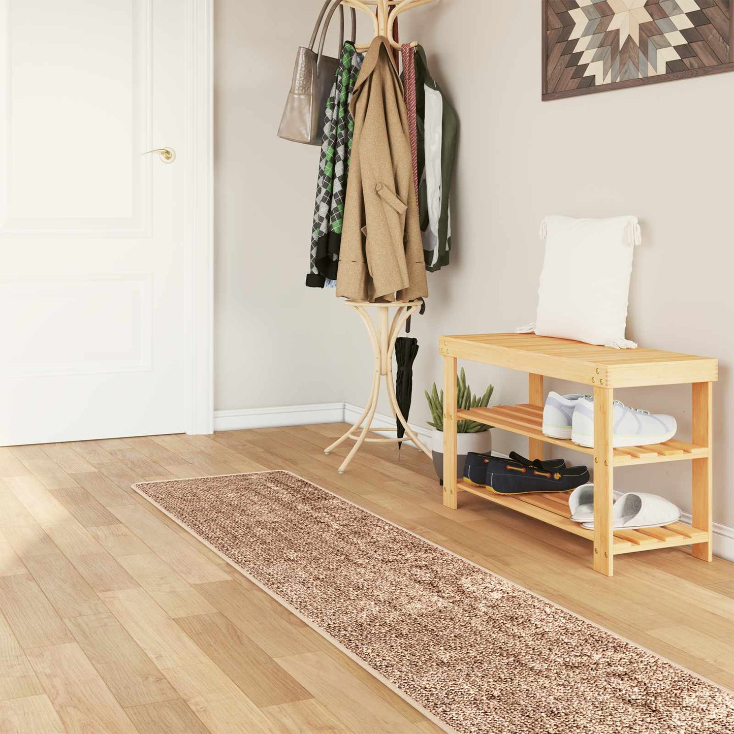 vidaXL Rug Runner MARSA Yellow 50 x 350 cm Polyester and PVC