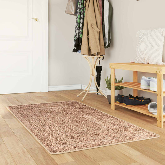 vidaXL Rug Runner MARSA Yellow 80 x 100 cm Polyester and PVC