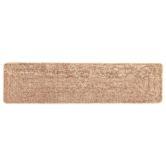 vidaXL Rug Runner MARSA Yellow 80 x 400 cm Polyester and PVC