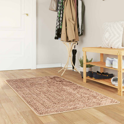 vidaXL Rug Runner MARSA Yellow 100 x 200 cm Polyester and PVC