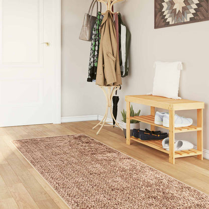 vidaXL Rug Runner MARSA Yellow 100 x 450 cm Polyester and PVC