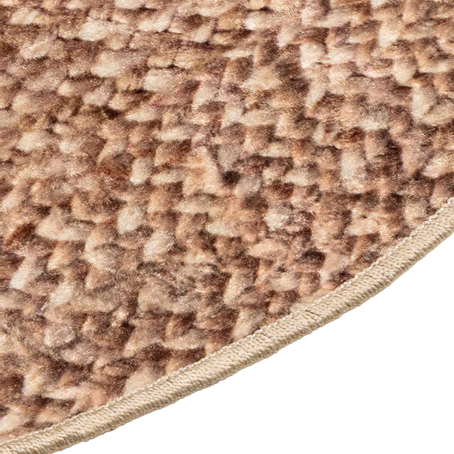 vidaXL Rug Runner MARSA Yellow 120 x 120 cm Polyester and PVC