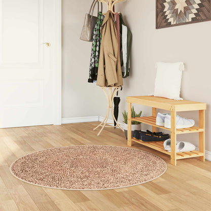 vidaXL Rug Runner MARSA Yellow 120 x 120 cm Polyester and PVC