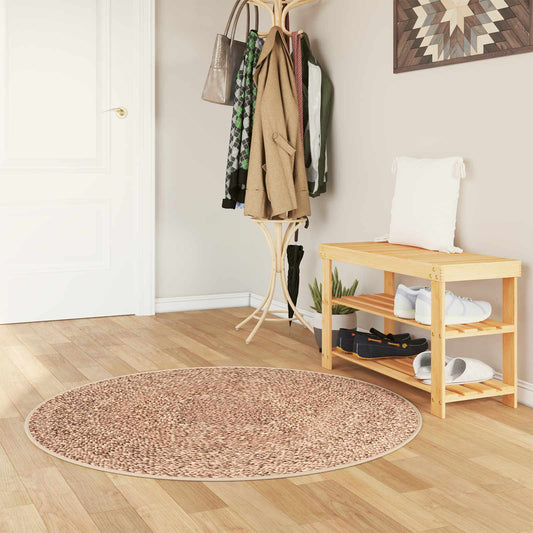 vidaXL Rug Runner MARSA Yellow 120 x 120 cm Polyester and PVC
