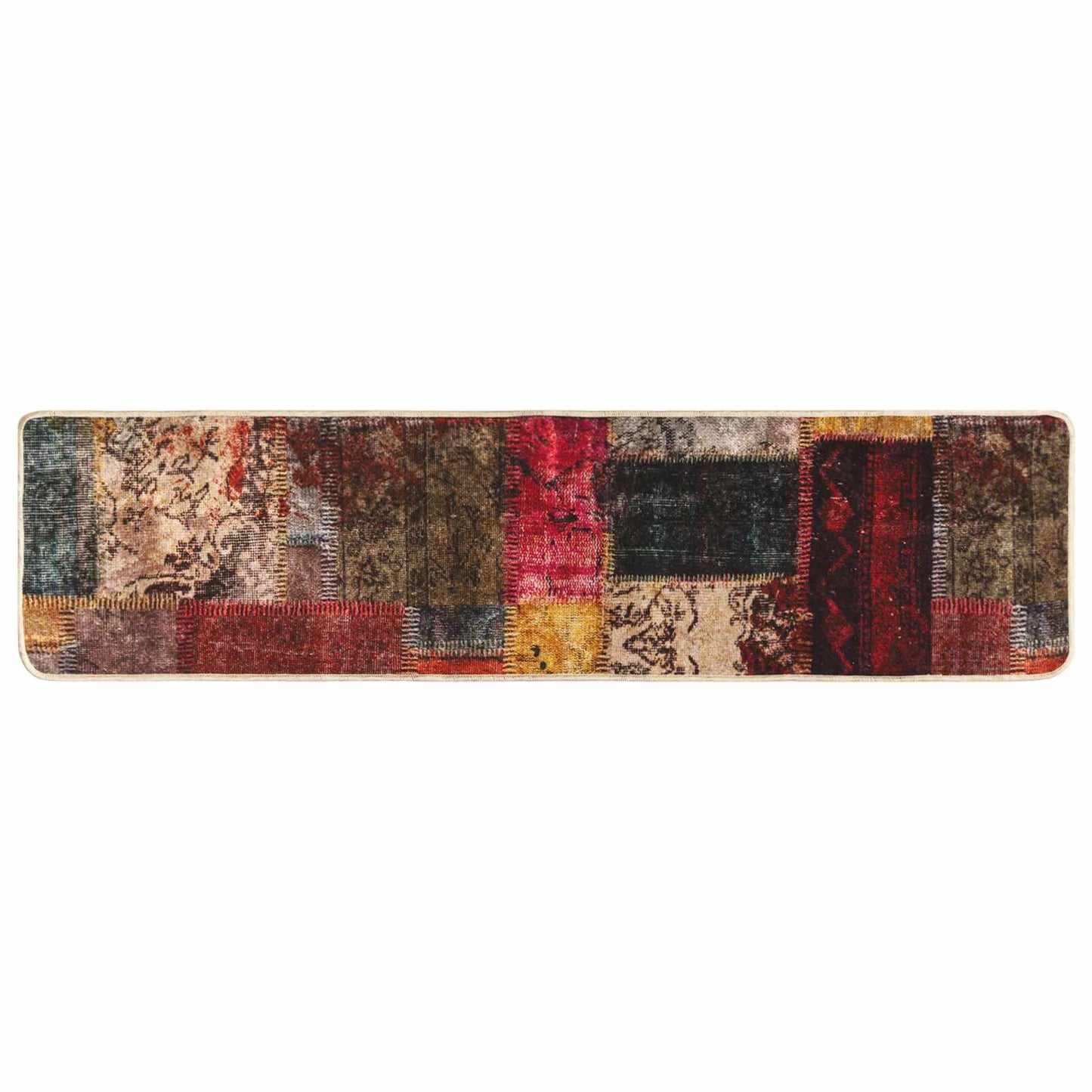vidaXL Rug Runner MARSA Multicolour 50 x 450 cm Polyester and PVC