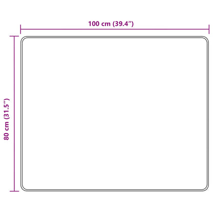 vidaXL Rug Runner MARSA Multicolour 80 x 100 cm Polyester and PVC
