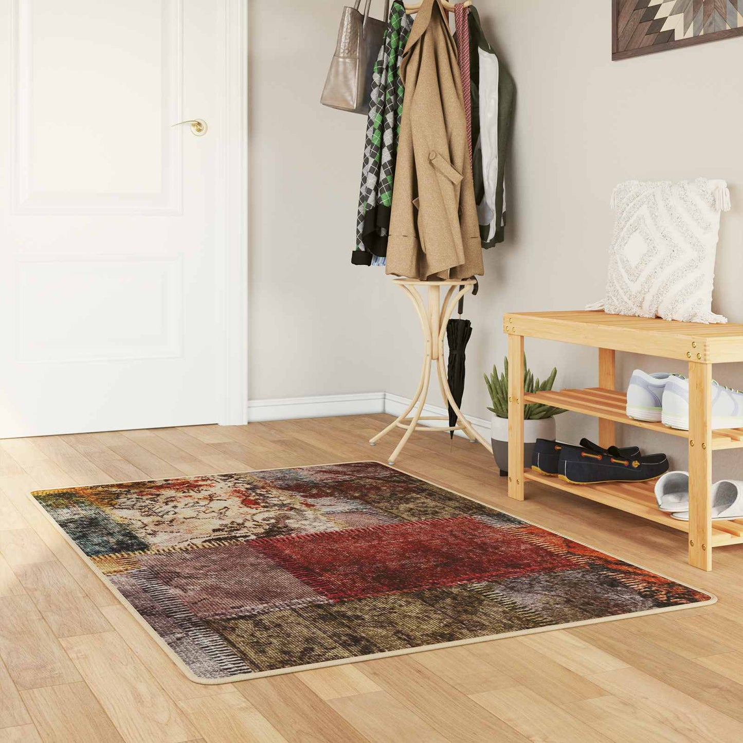 vidaXL Rug Runner MARSA Multicolour 80 x 200 cm Polyester and PVC