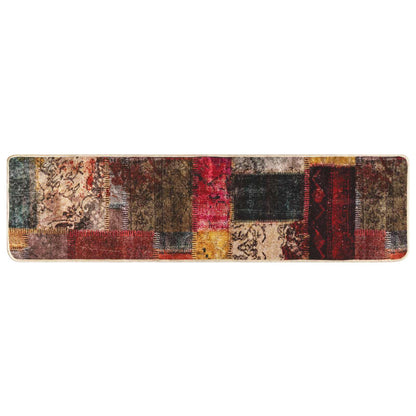 vidaXL Rug Runner MARSA Multicolour 80 x 350 cm Polyester and PVC