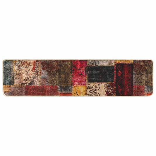 vidaXL Rug Runner MARSA Multicolour 80 x 450 cm Polyester and PVC