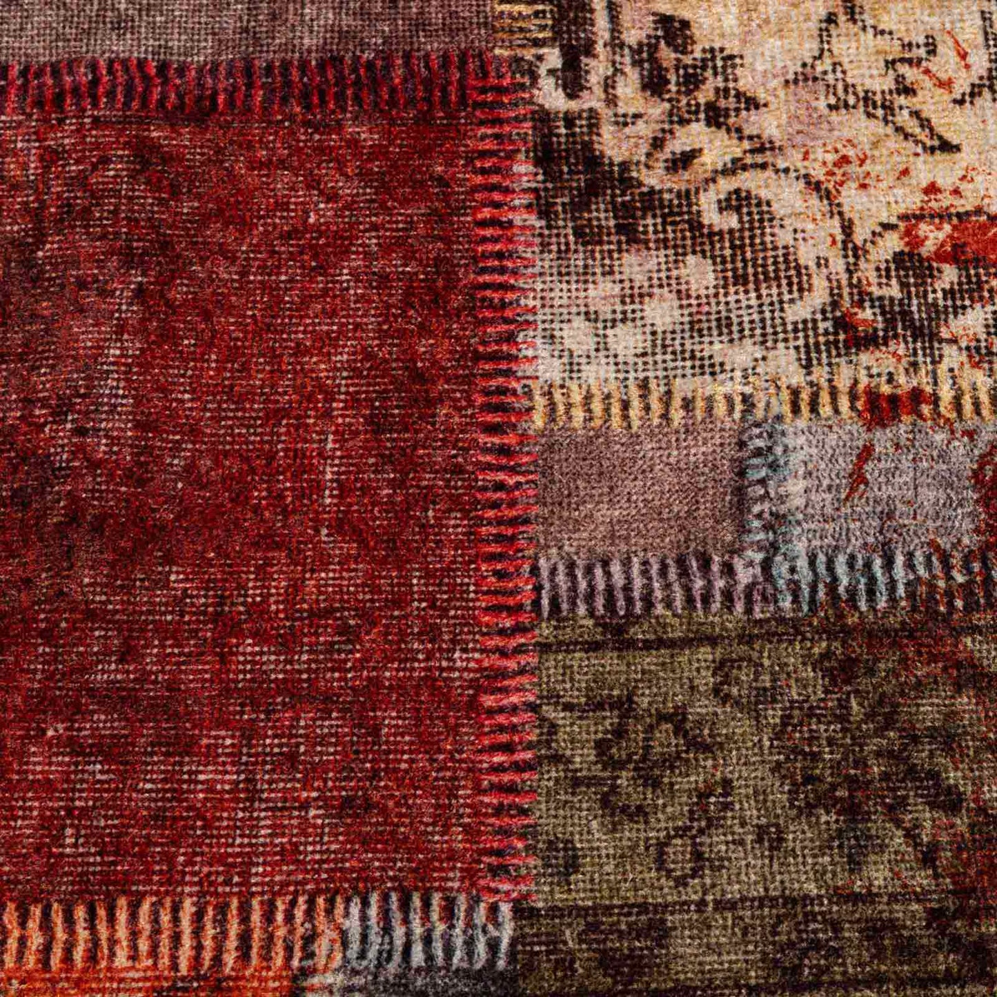 vidaXL Rug Runner MARSA Multicolour 100 x 150 cm Polyester and PVC