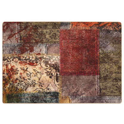 vidaXL Rug Runner MARSA Multicolour 100 x 150 cm Polyester and PVC