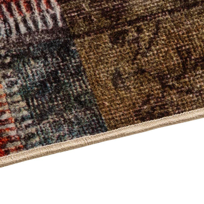vidaXL Rug Runner MARSA Multicolour 100 x 200 cm Polyester and PVC
