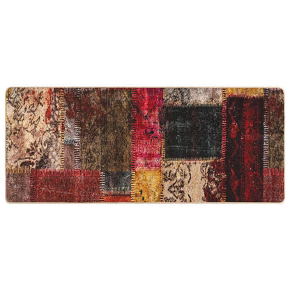 vidaXL Rug Runner MARSA Multicolour 100 x 200 cm Polyester and PVC