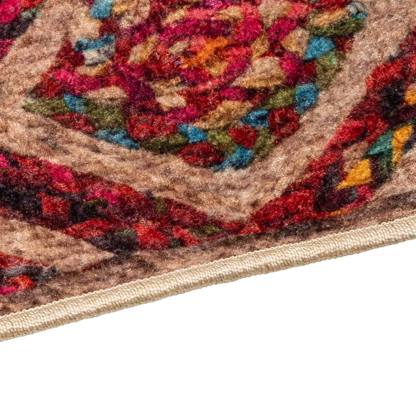 vidaXL Rug Runner MARSA Multicolour 50 x 100 cm Polyester and PVC