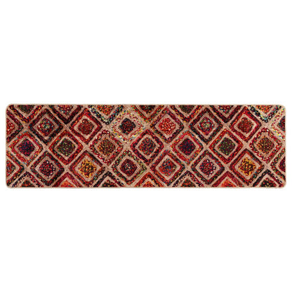 vidaXL Rug Runner MARSA Multicolour 50 x 200 cm Polyester and PVC
