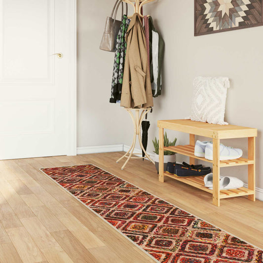 vidaXL Rug Runner MARSA Multicolour 50 x 450 cm Polyester and PVC