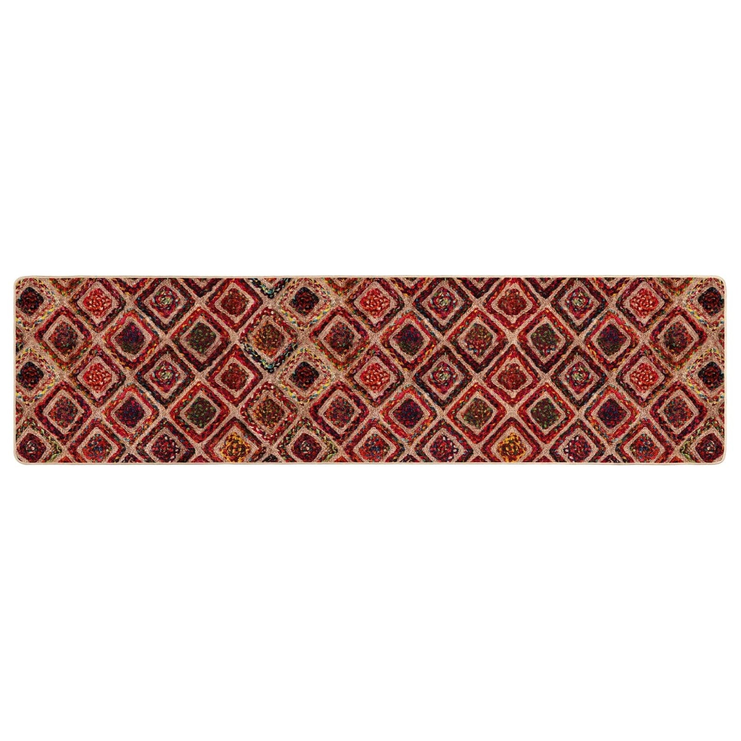 vidaXL Rug Runner MARSA Multicolour 80 x 250 cm Polyester and PVC