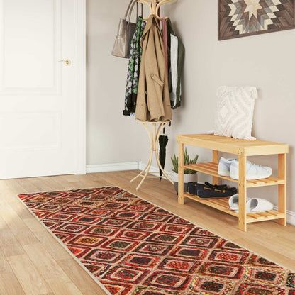 vidaXL Rug Runner MARSA Multicolour 80 x 350 cm Polyester and PVC