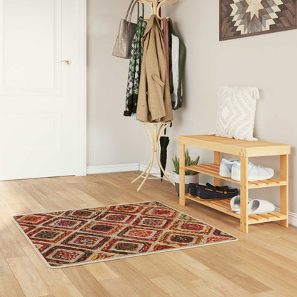 vidaXL Rug Runner MARSA Multicolour 100 x 100 cm Polyester and PVC