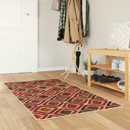 vidaXL Rug Runner MARSA Multicolour 100 x 150 cm Polyester and PVC