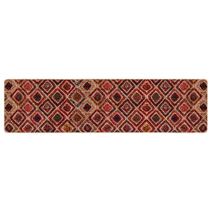 vidaXL Rug Runner MARSA Multicolour 100 x 300 cm Polyester and PVC