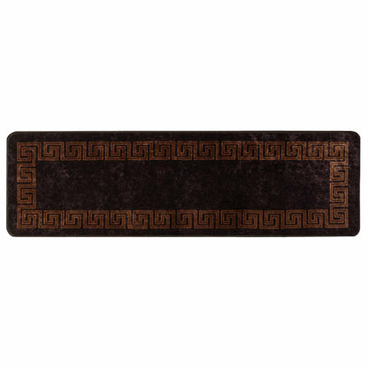 vidaXL Rug Runner MARSA Black 50 x 150 cm Polyester and PVC