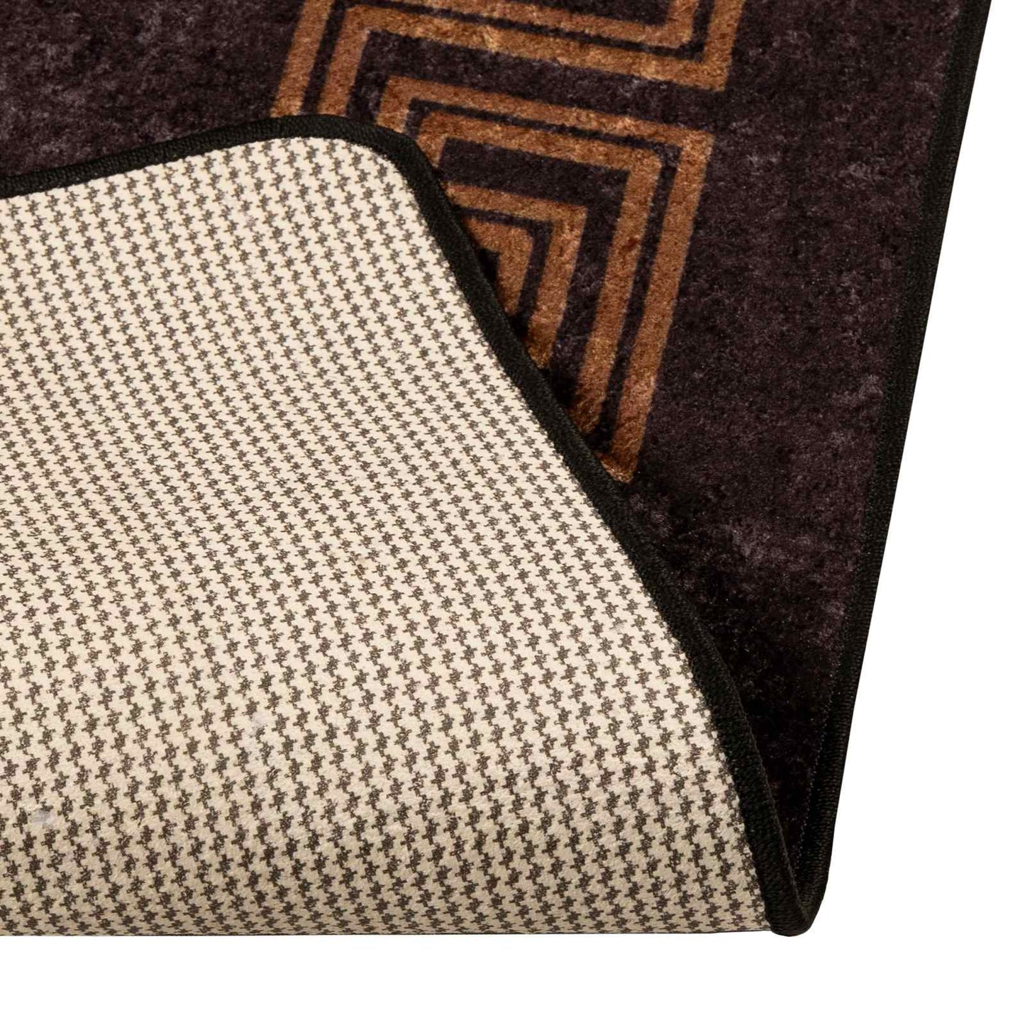 vidaXL Rug Runner MARSA Black 50 x 250 cm Polyester and PVC