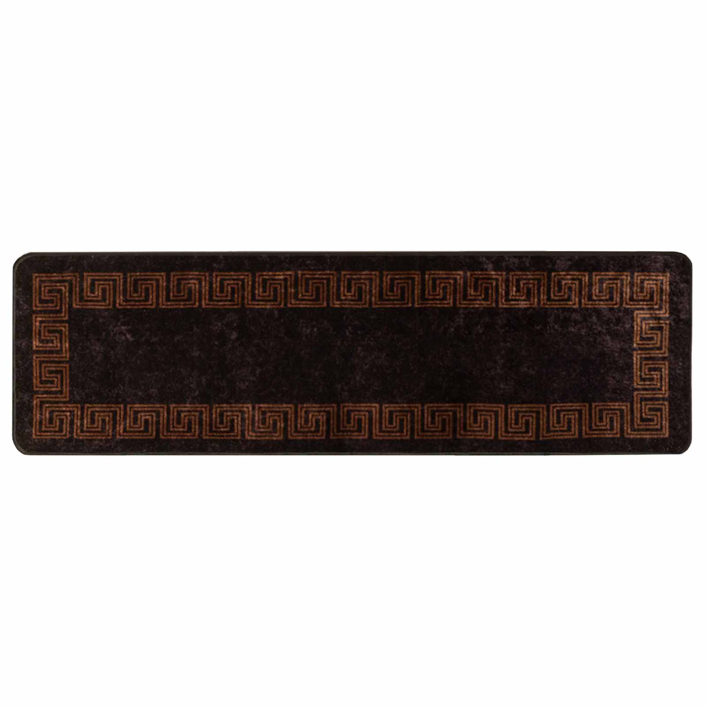 vidaXL Rug Runner MARSA Black 100 x 300 cm Polyester and PVC