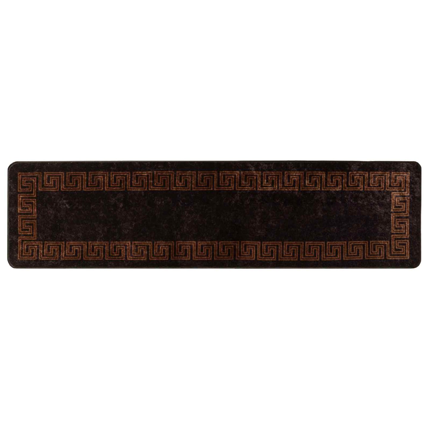 vidaXL Rug Runner MARSA Black 100 x 350 cm Polyester and PVC