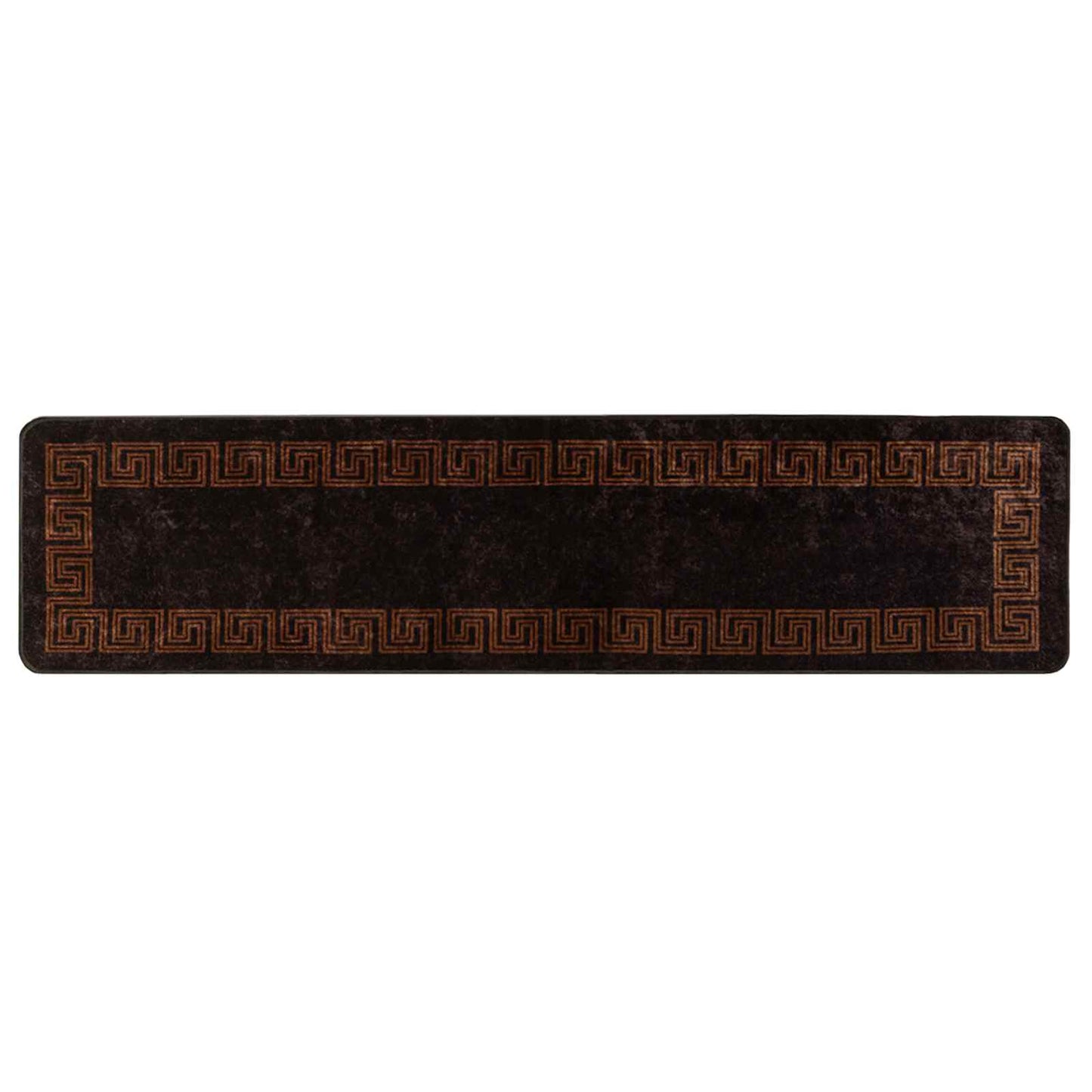 vidaXL Rug Runner MARSA Black 100 x 450 cm Polyester and PVC