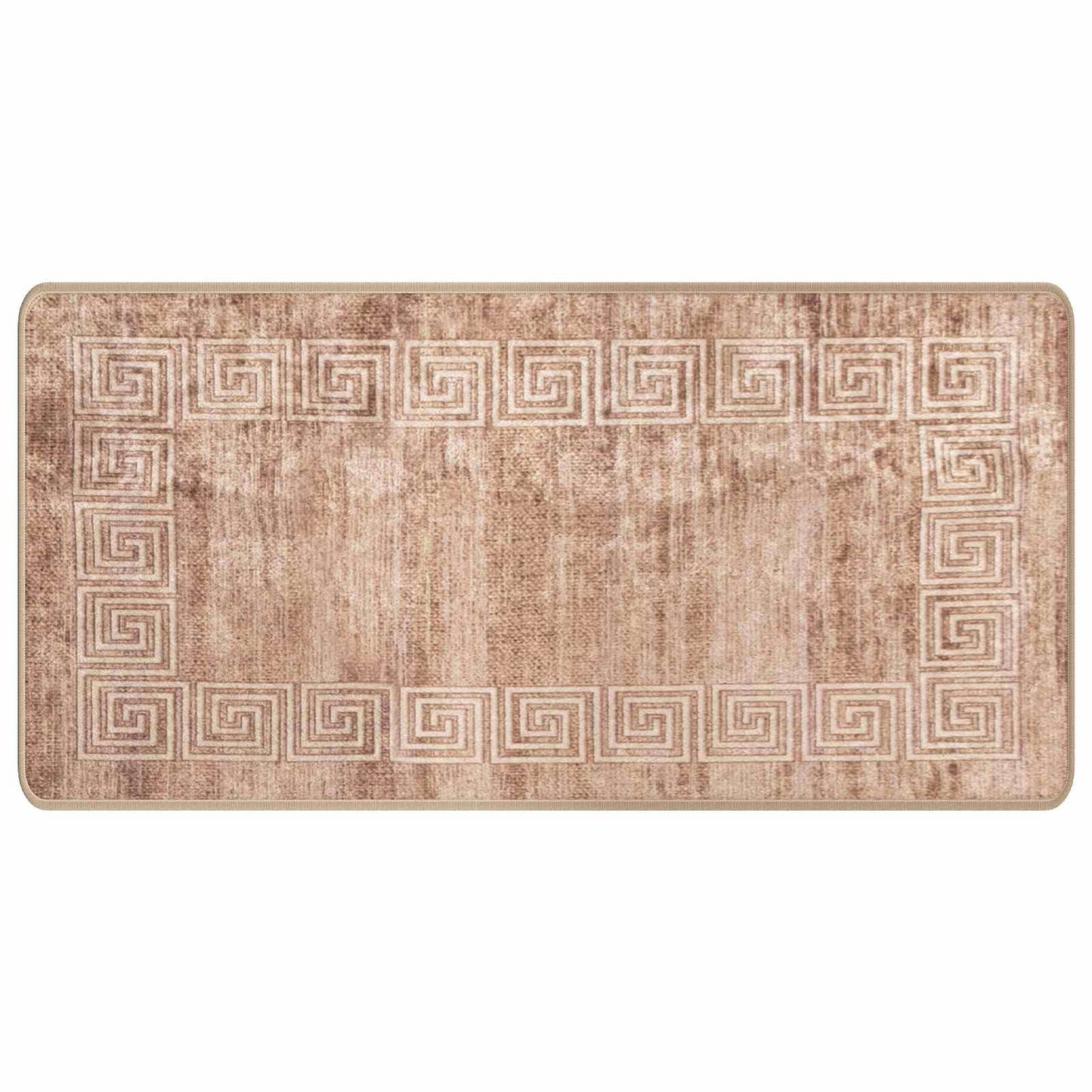 vidaXL Rug Runner MARSA White 50 x 100 cm Polyester and PVC