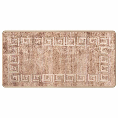 vidaXL Rug Runner MARSA White 50 x 100 cm Polyester and PVC