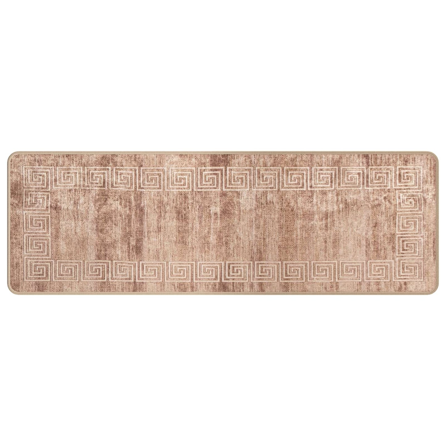 vidaXL Rug Runner MARSA White 50 x 150 cm Polyester and PVC