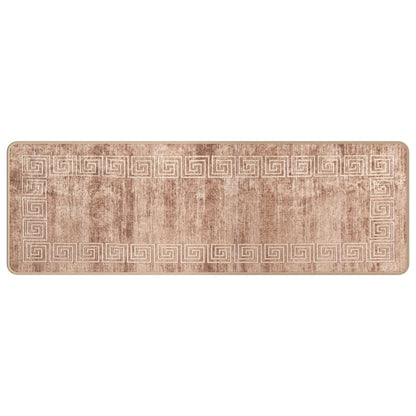 vidaXL Rug Runner MARSA White 50 x 150 cm Polyester and PVC