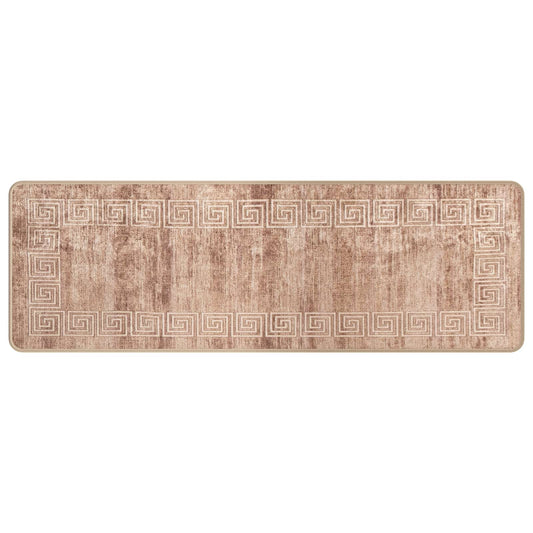 vidaXL Rug Runner MARSA White 50 x 150 cm Polyester and PVC