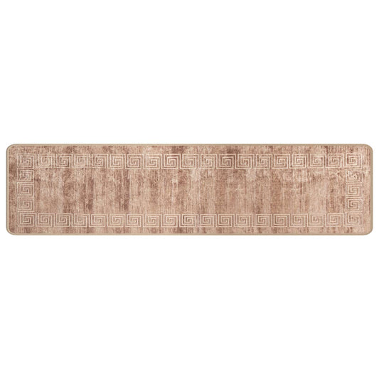 vidaXL Rug Runner MARSA White 50 x 300 cm Polyester and PVC