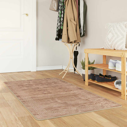 vidaXL Rug Runner MARSA White 80 x 100 cm Polyester and PVC
