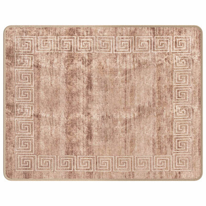 vidaXL Rug Runner MARSA White 80 x 100 cm Polyester and PVC