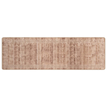 vidaXL Rug Runner MARSA White 80 x 400 cm Polyester and PVC