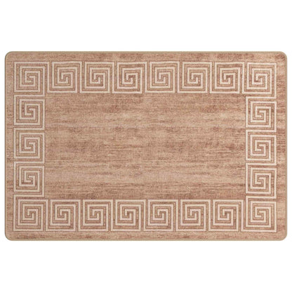 vidaXL Rug Runner MARSA White 100 x 150 cm Polyester and PVC